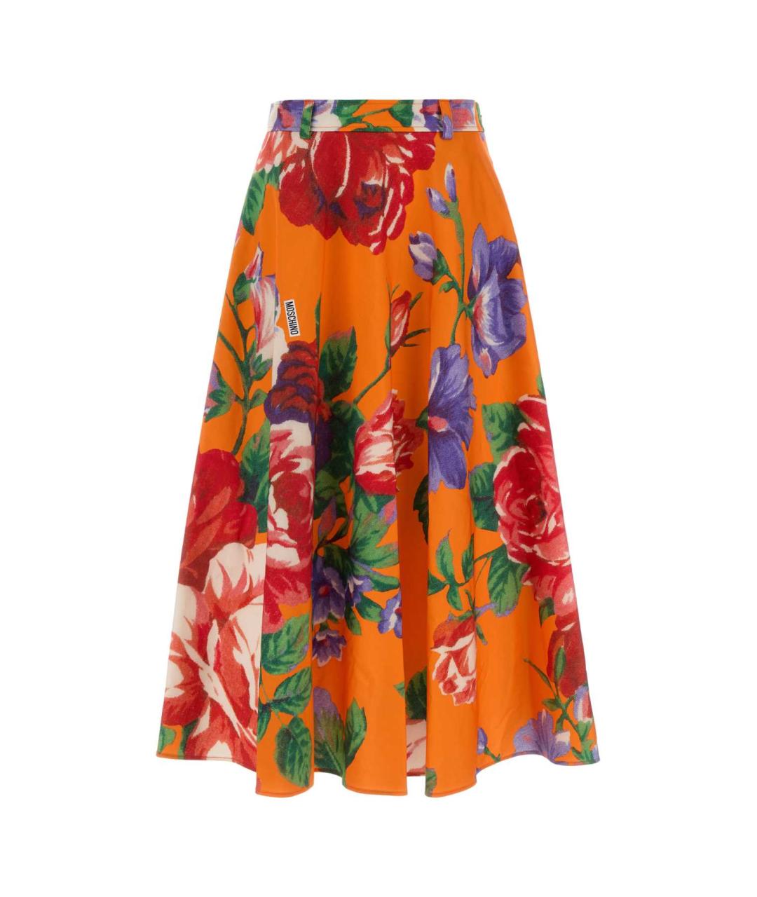 MOSCHINO Мульти хлопковая юбка миди, фото 1