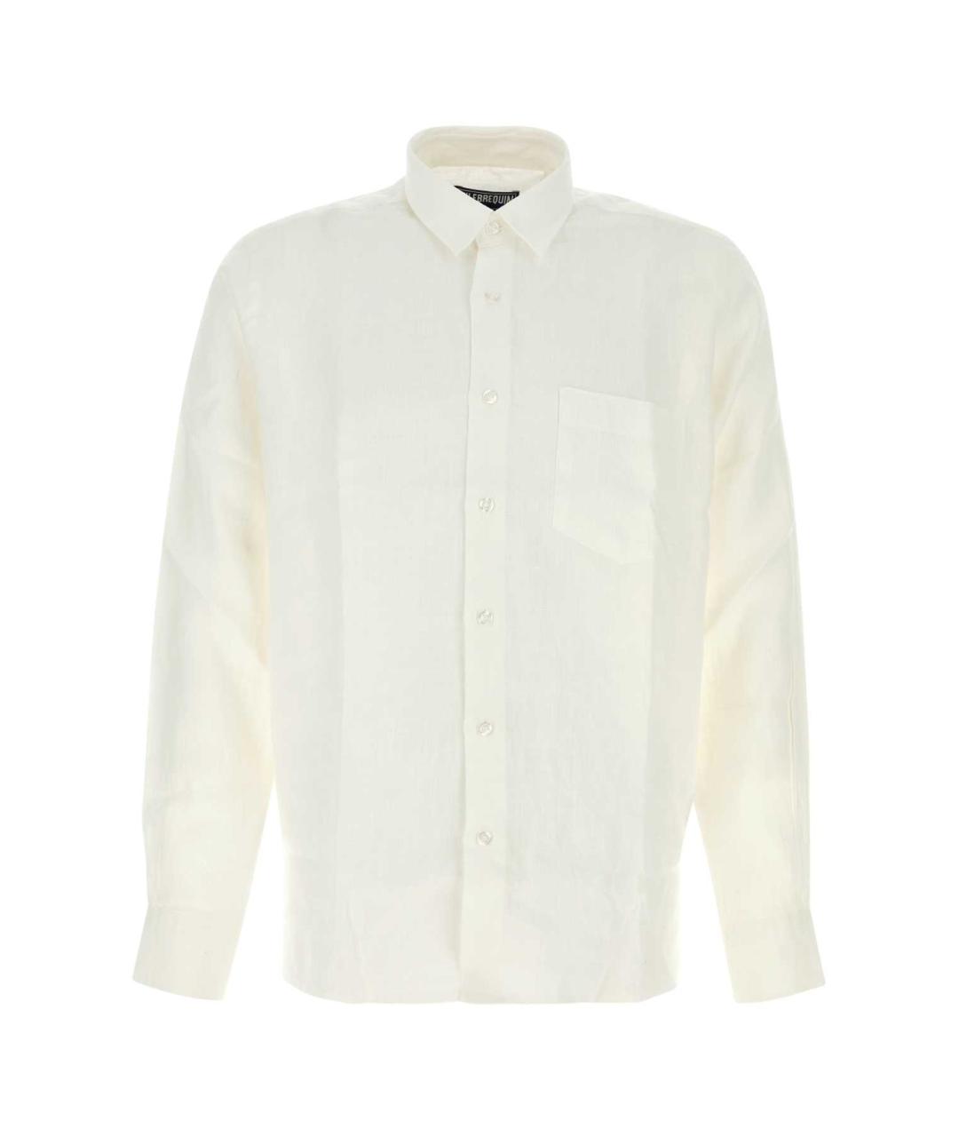 VILEBREQUIN Белая льняная кэжуал рубашка, фото 1