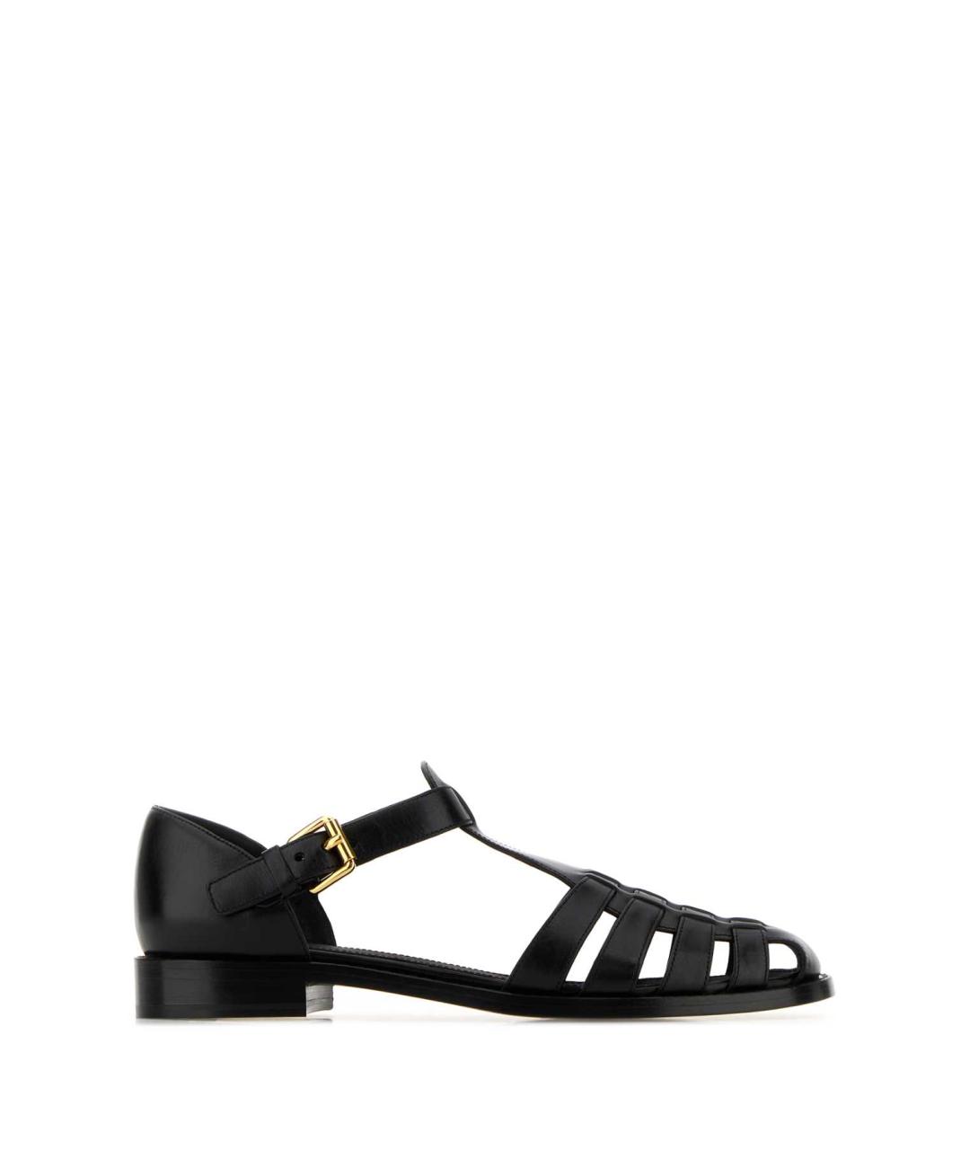 CHURCH'S Черные кожаные сандалии, фото 1