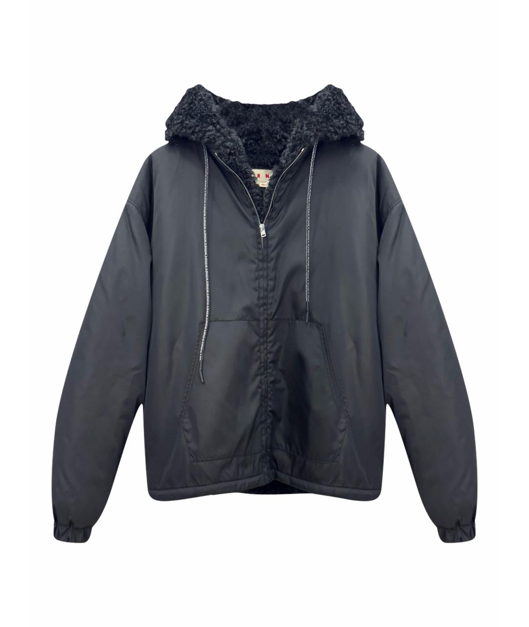 MARNI Черная полиамидовая куртка, фото 1