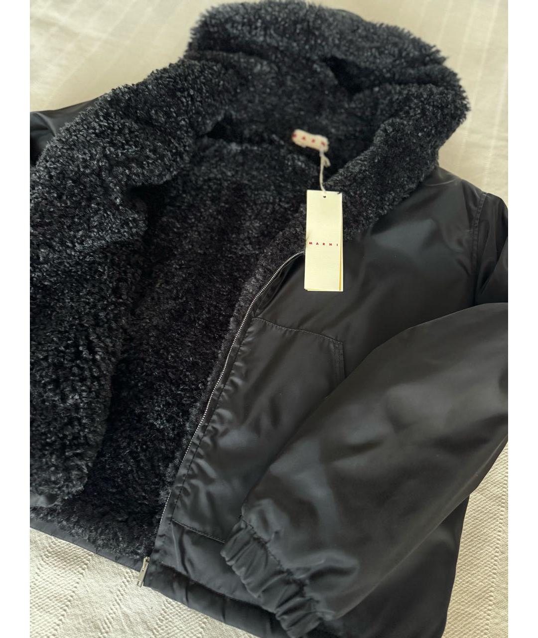 MARNI Черная полиамидовая куртка, фото 5