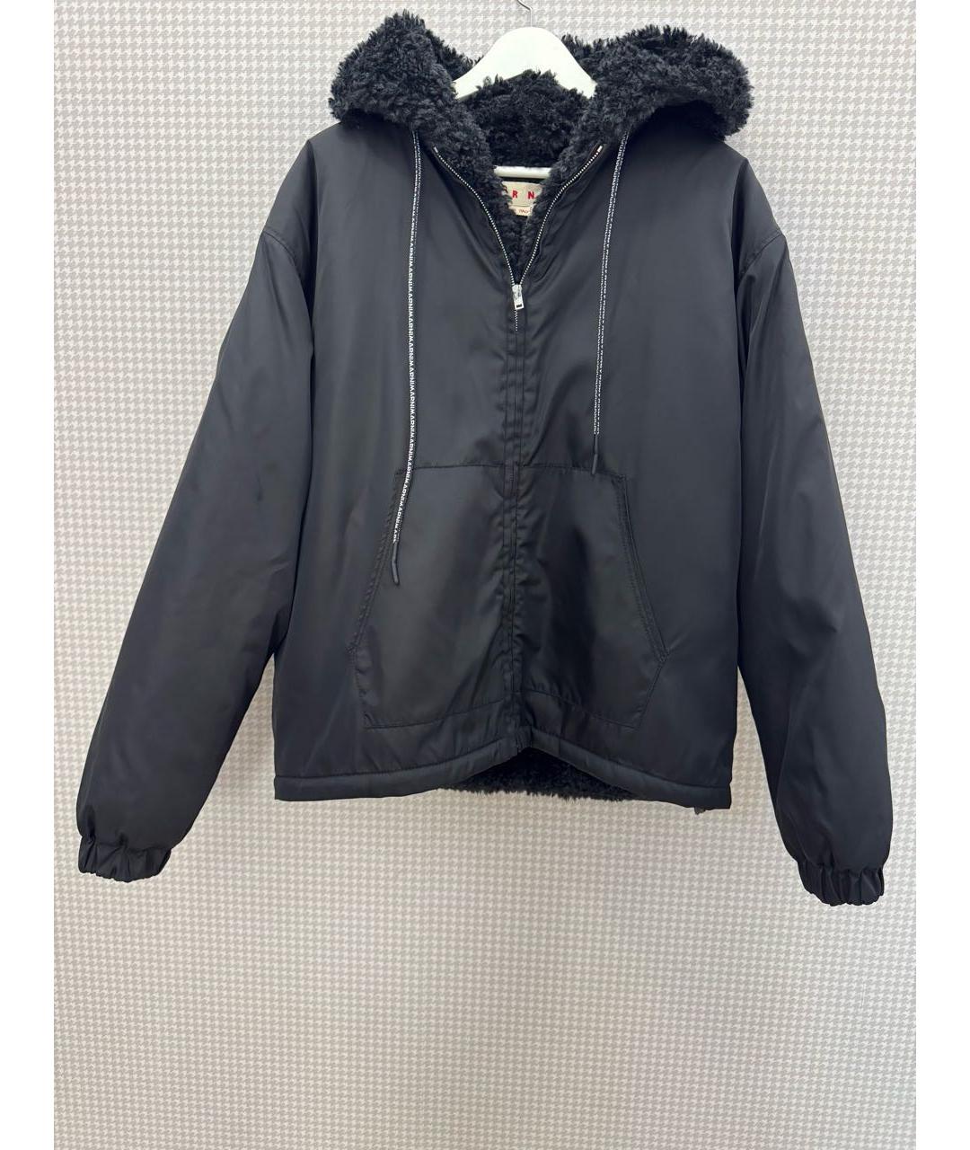 MARNI Черная полиамидовая куртка, фото 8