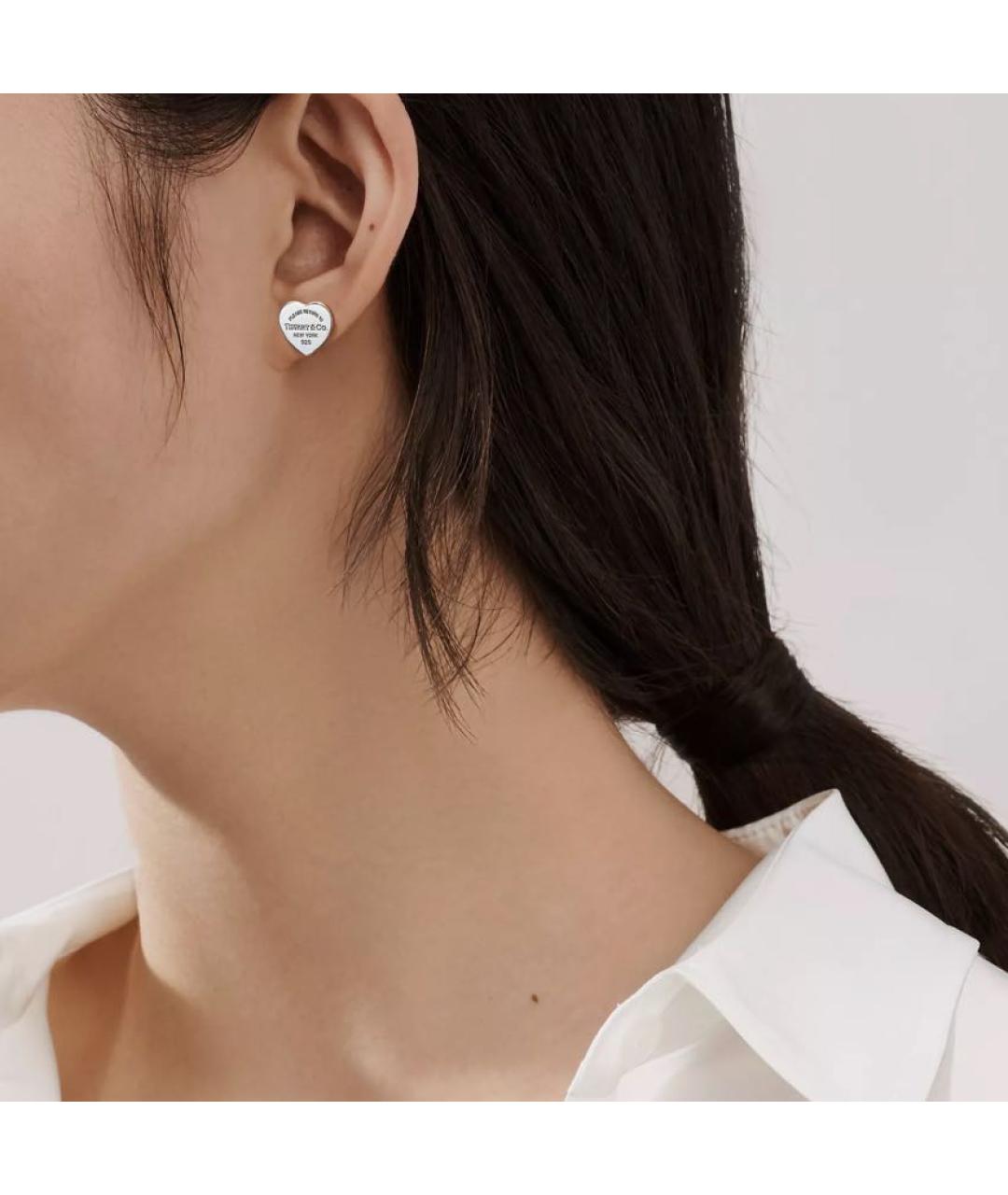 TIFFANY&CO Серебряные серебряные серьги, фото 2