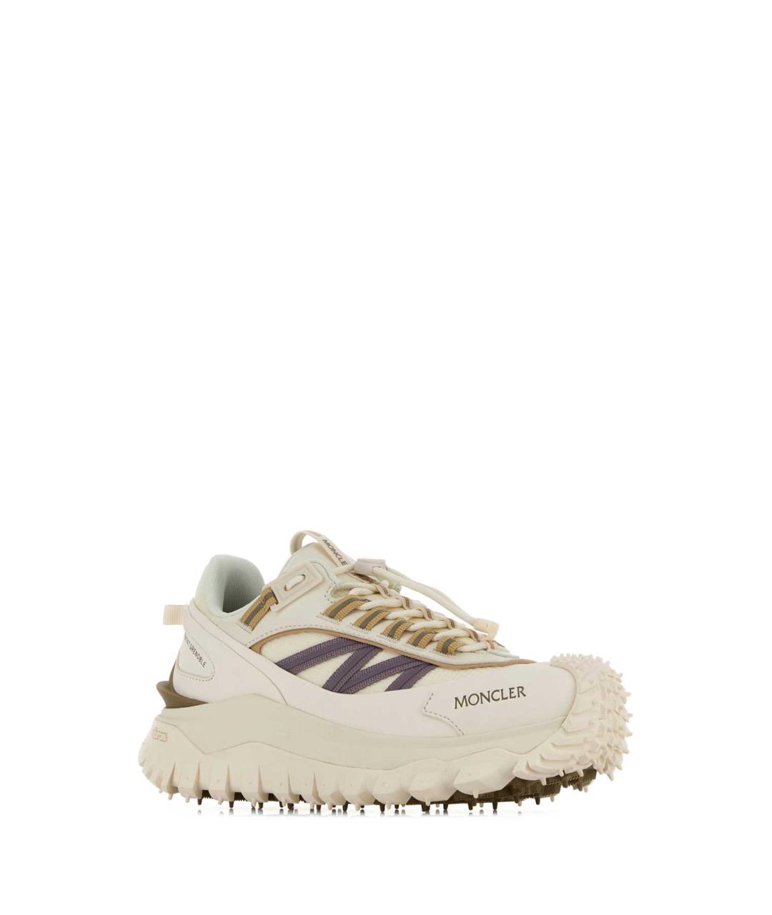 MONCLER Бежевые синтетические кроссовки, фото 2