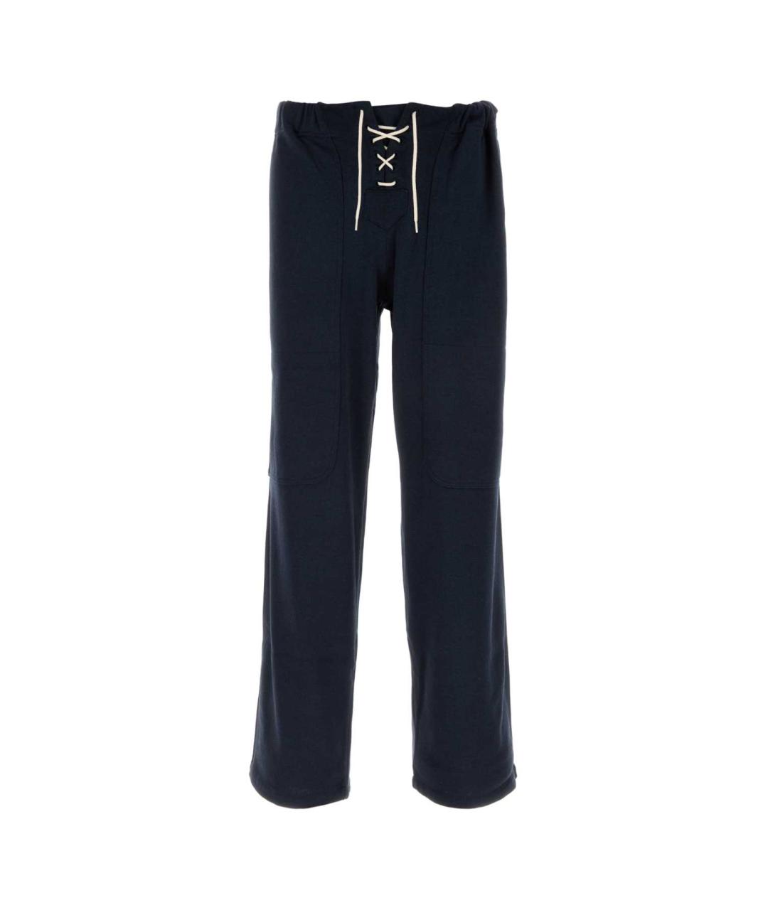 BODE Темно-синие хлопковые повседневные брюки, фото 1