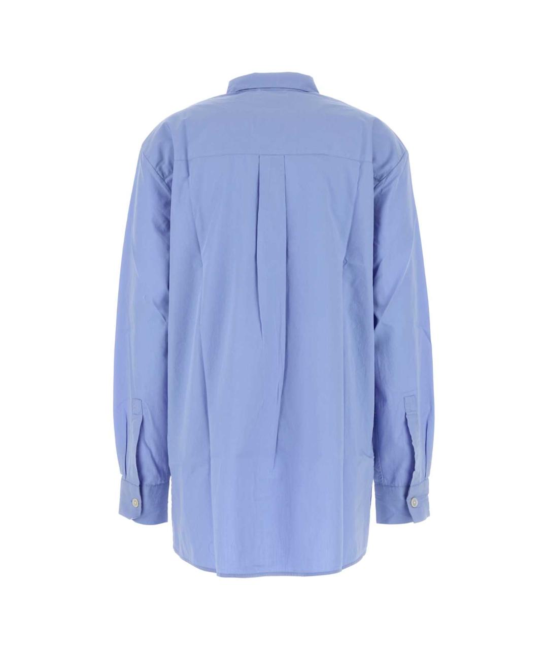 TEKLA Голубая хлопковая рубашка, фото 2