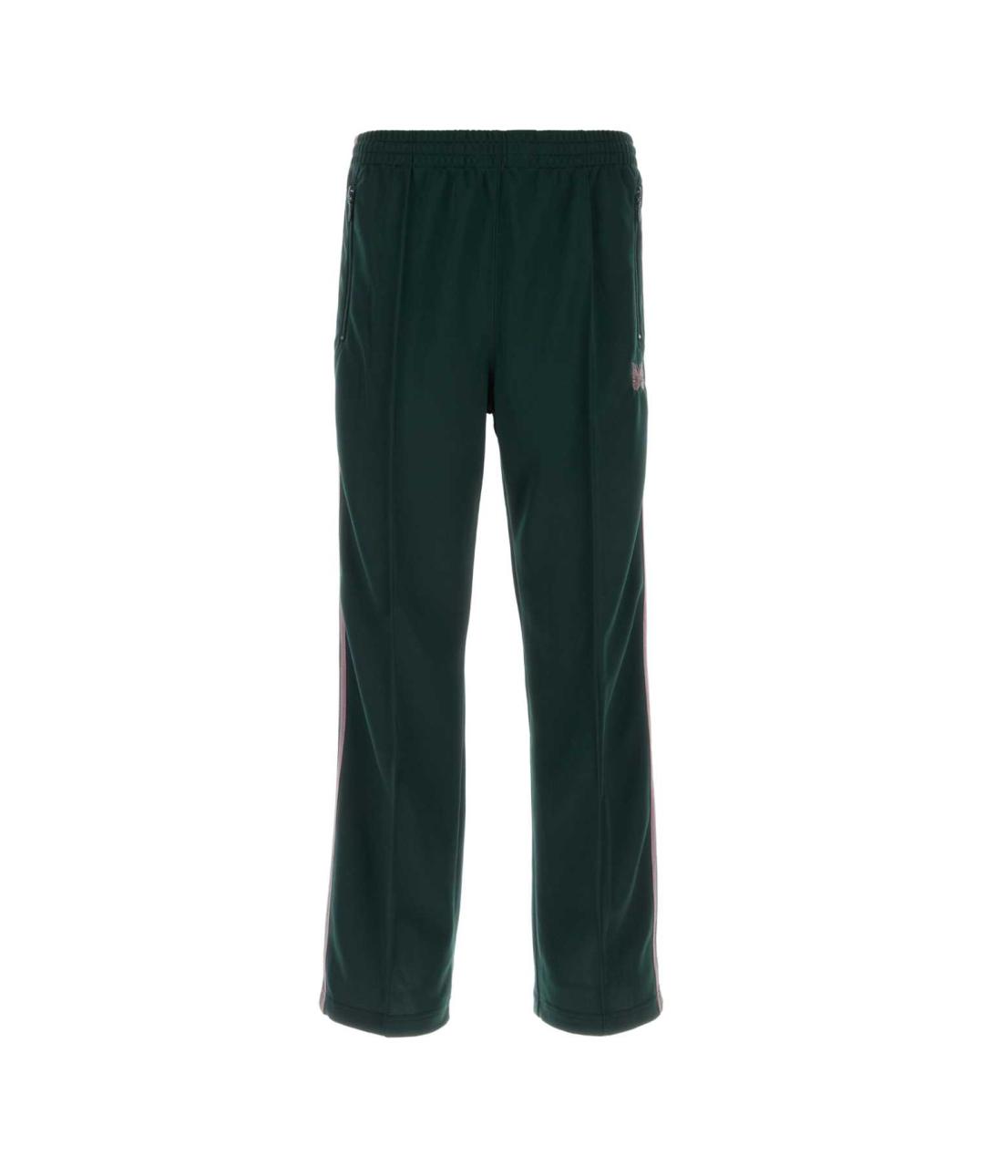 NEEDLES Зеленые полиэстеровые повседневные брюки, фото 1