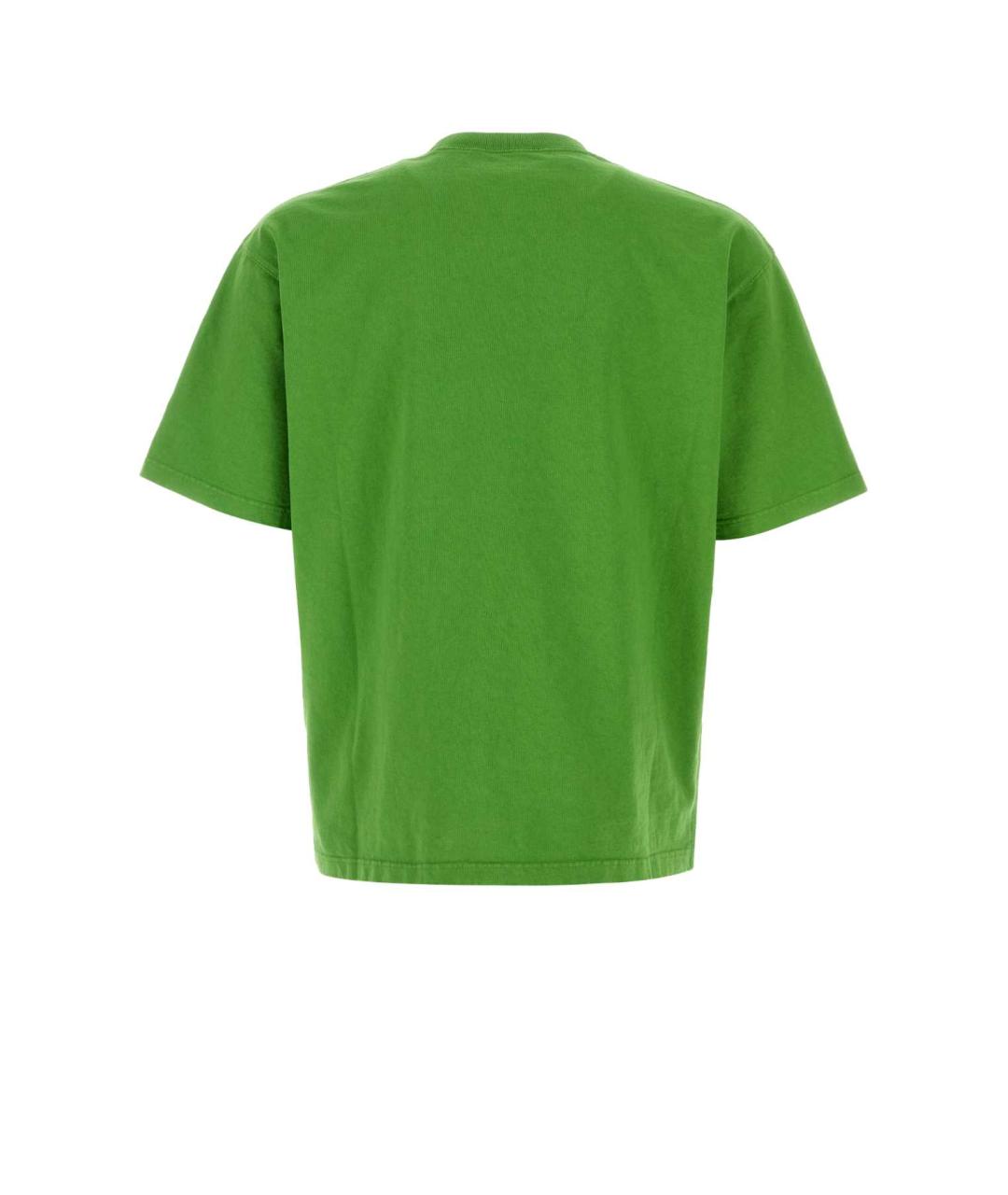 PRADA Зеленая хлопковая футболка, фото 2