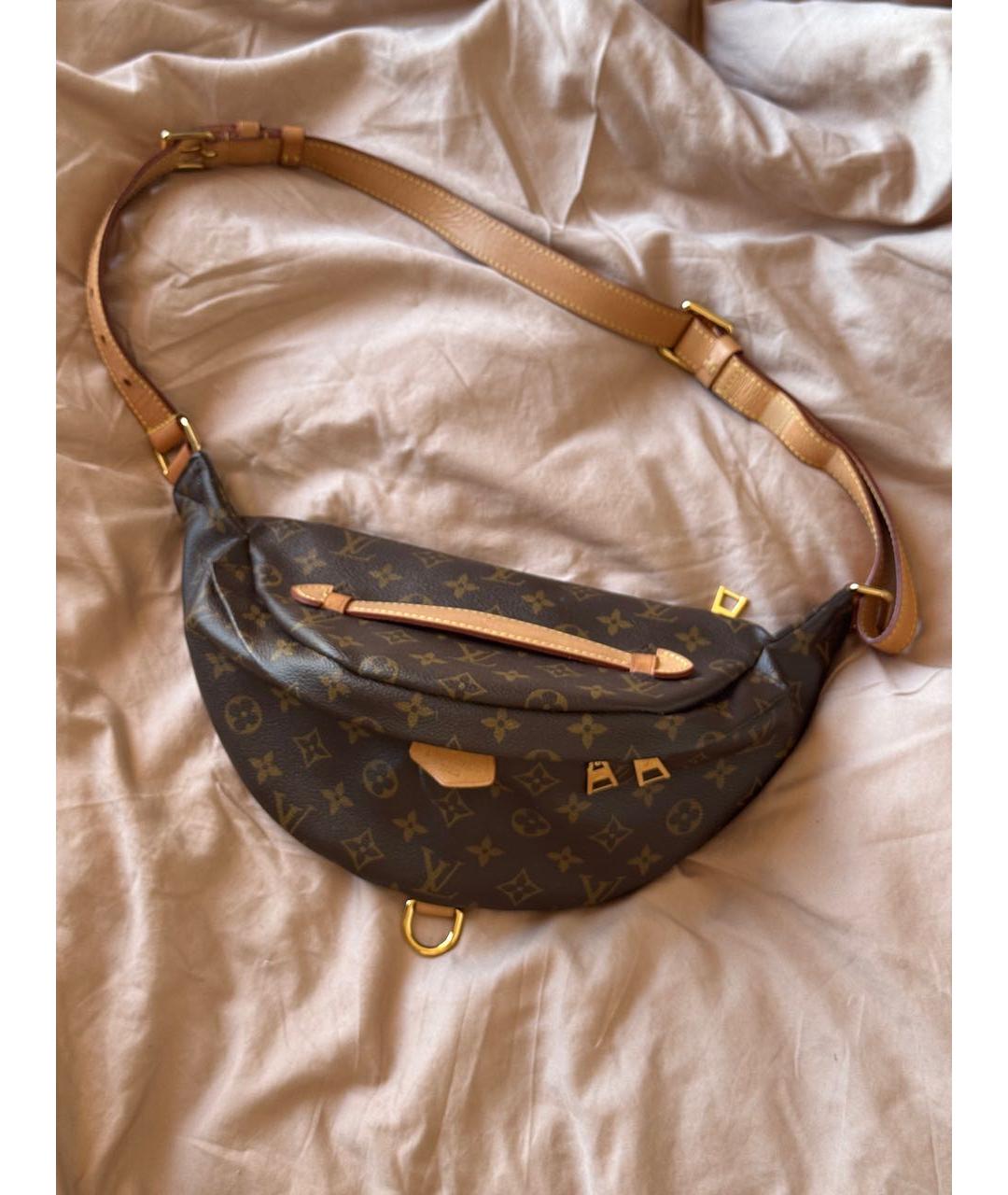 LOUIS VUITTON Коричневая поясная сумка, фото 9