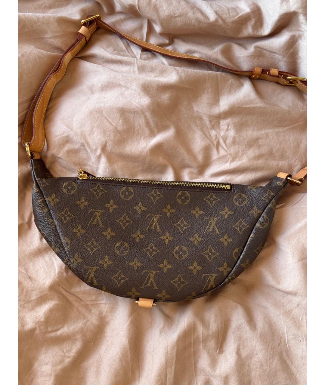 LOUIS VUITTON Коричневая поясная сумка, фото 3