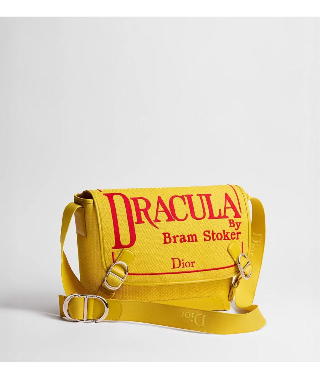 CHRISTIAN DIOR Желтая сумка на плечо, фото 3