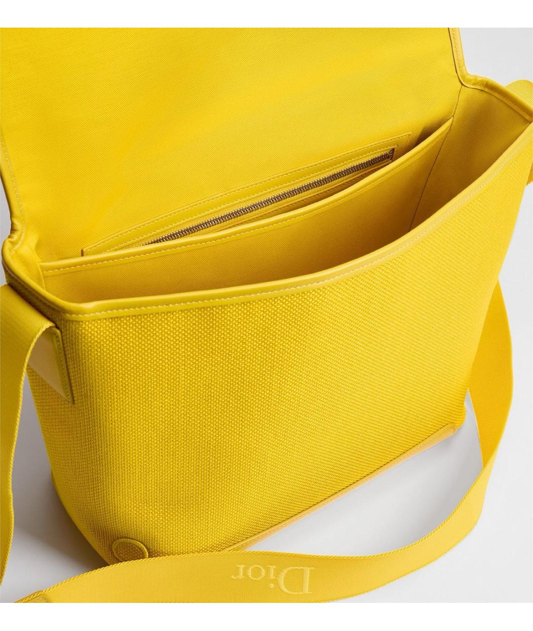 CHRISTIAN DIOR Желтая сумка на плечо, фото 4