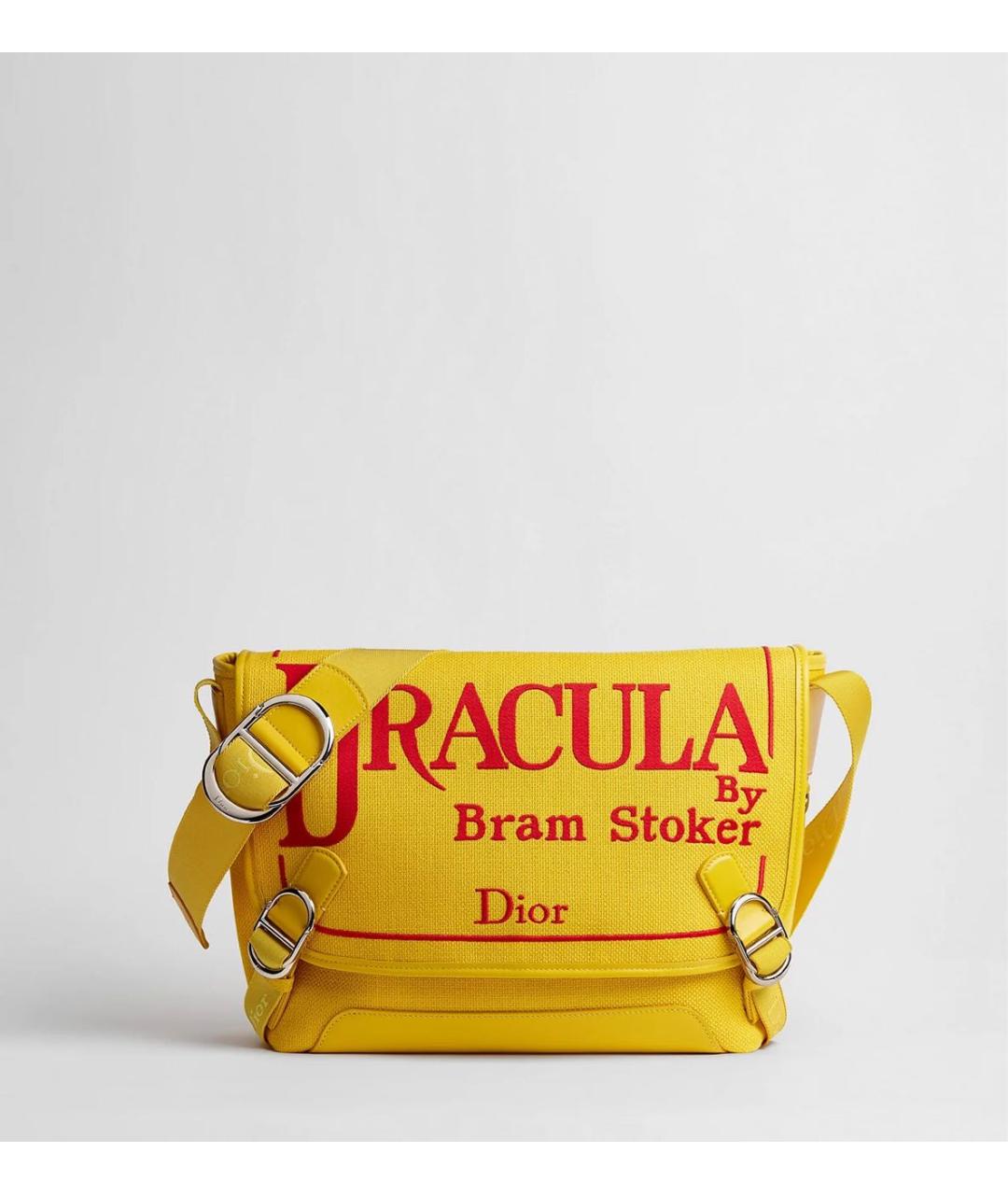 CHRISTIAN DIOR Желтая сумка на плечо, фото 6