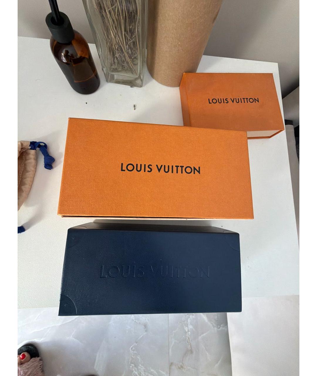 LOUIS VUITTON Коричневые пластиковые солнцезащитные очки, фото 4