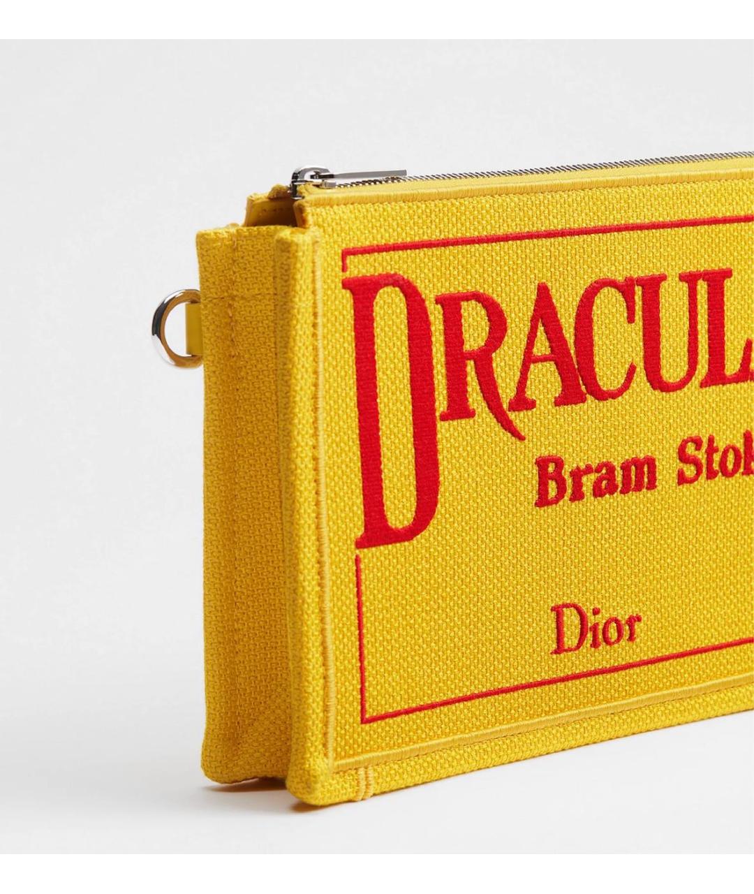 CHRISTIAN DIOR Желтый кошелек, фото 4