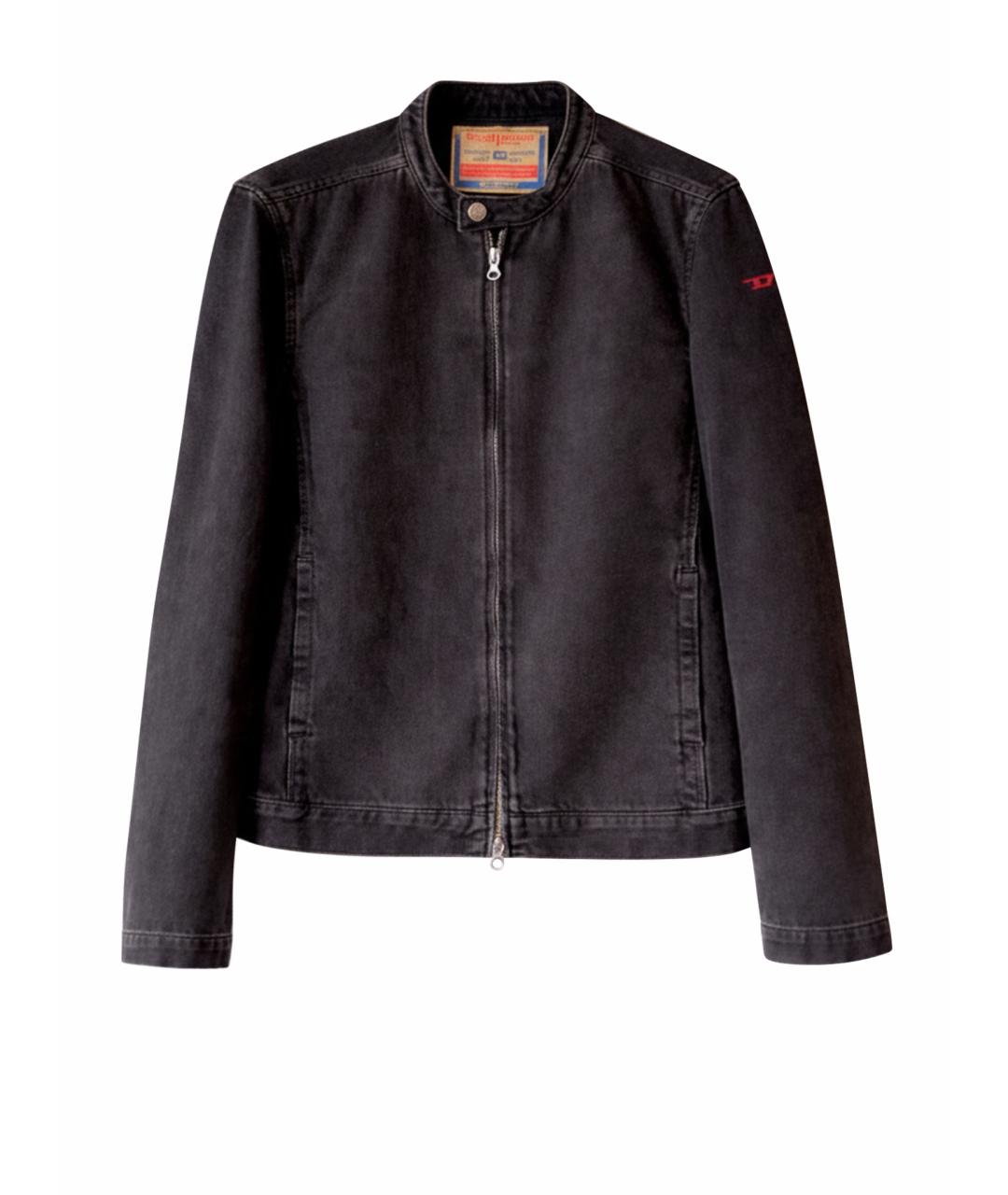 DIESEL Черная хлопковая куртка, фото 1