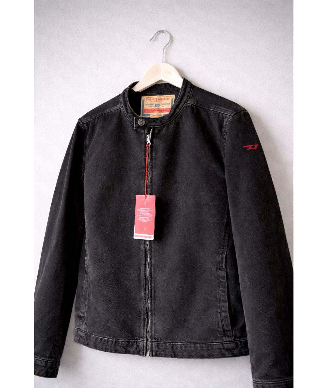 DIESEL Черная хлопковая куртка, фото 2
