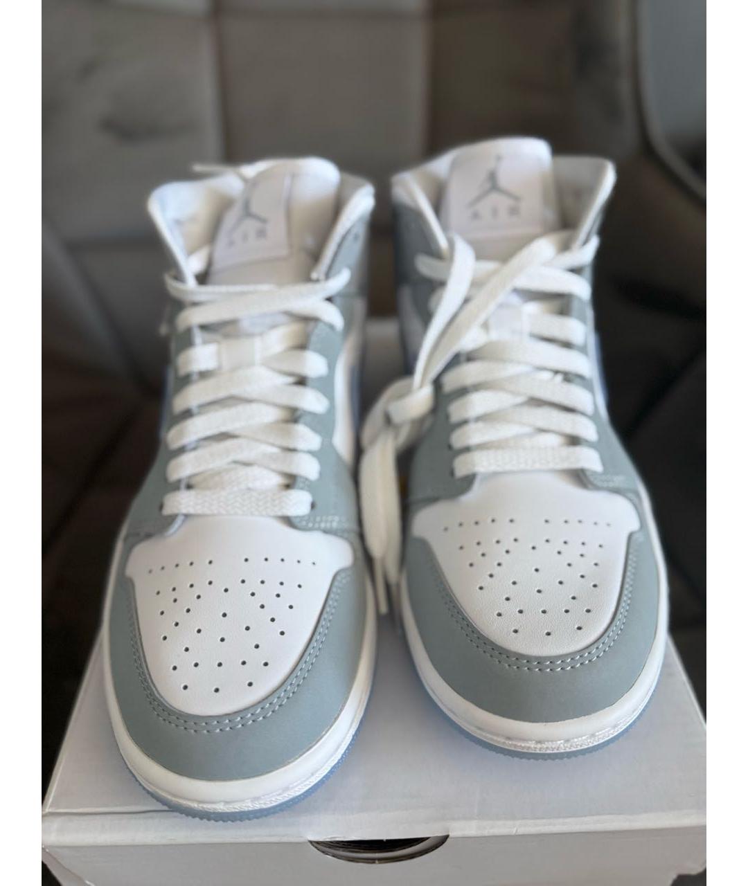 JORDAN Серые бархатные кроссовки, фото 5