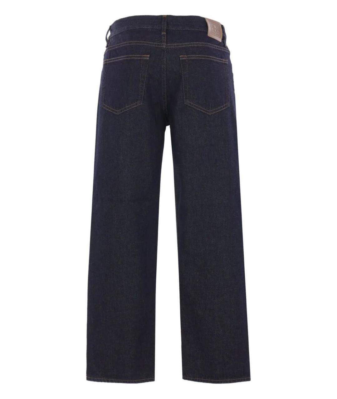 TOTEME Темно-синие хлопковые прямые джинсы, фото 2