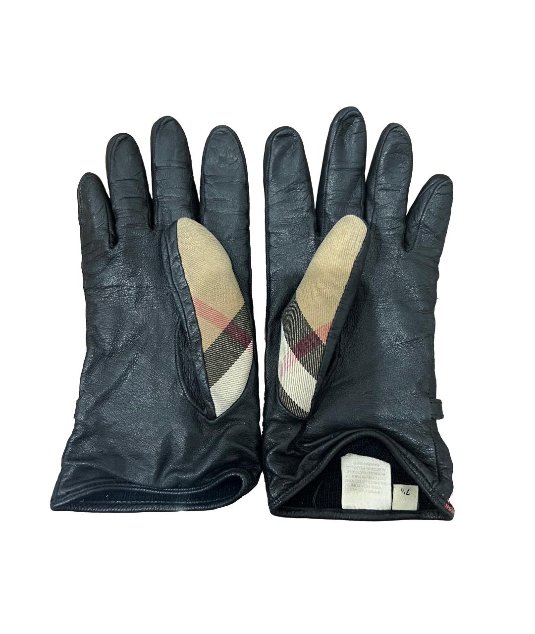 BURBERRY Мульти кожаные перчатки, фото 2