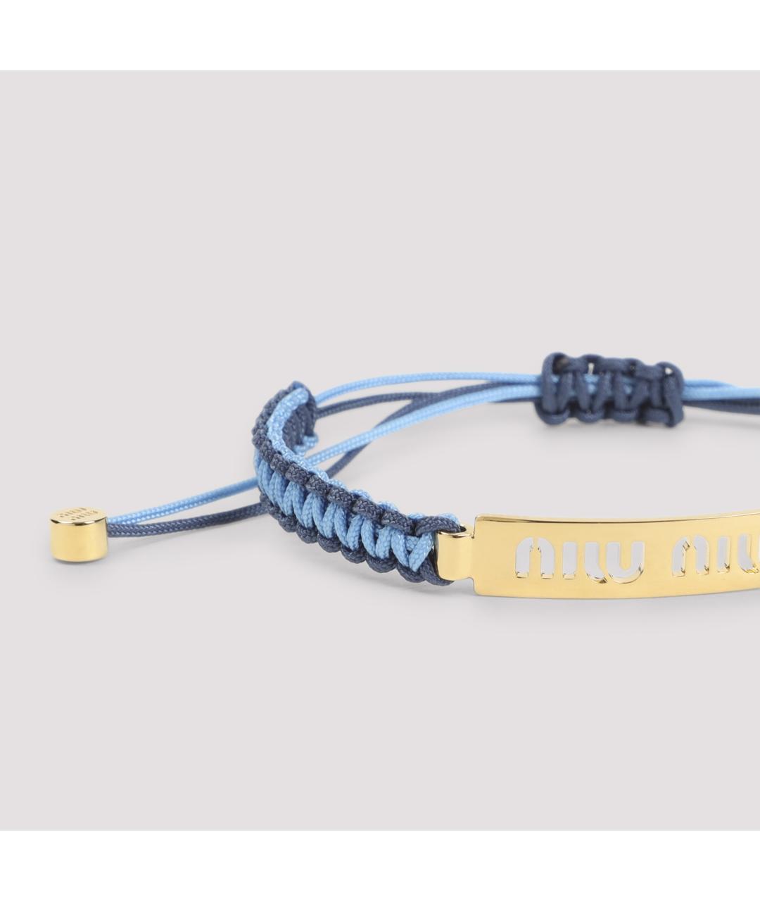 MIU MIU Синий браслет, фото 4