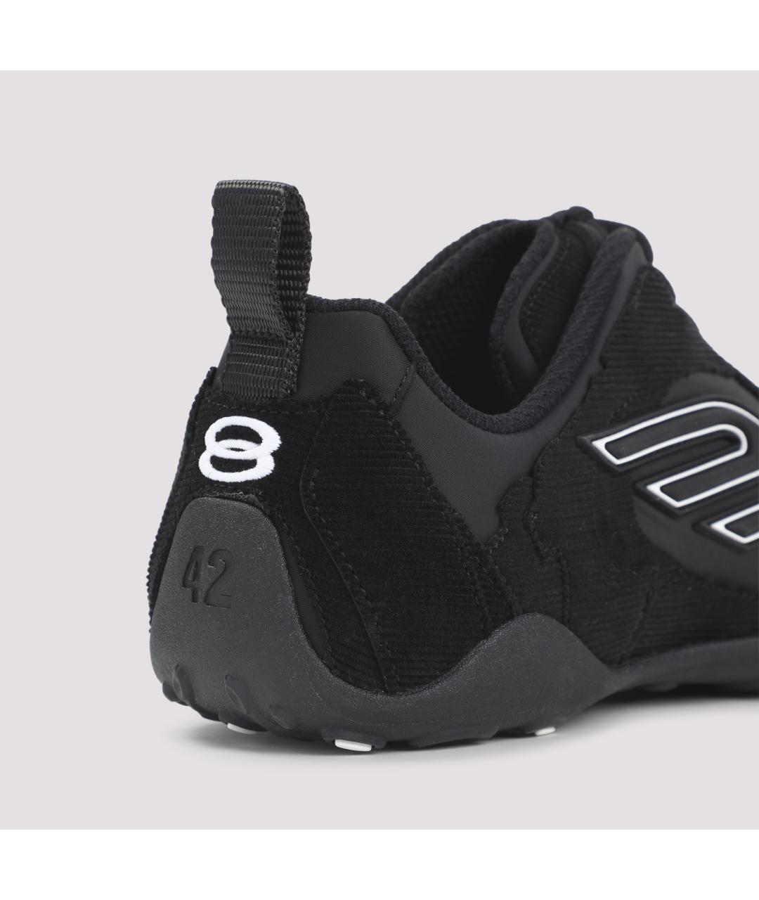 BALENCIAGA Черные кожаные низкие кроссовки / кеды, фото 6