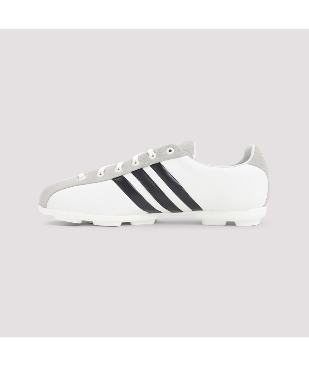 Y-3 Белые кожаные низкие кроссовки / кеды, фото 3