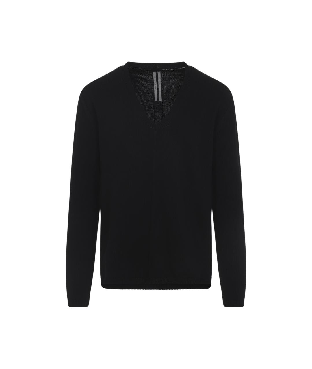 RICK OWENS Черный хлопковый джемпер / свитер, фото 1