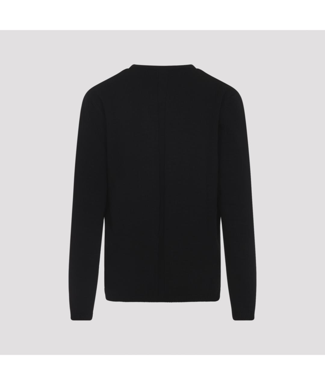 RICK OWENS Черный хлопковый джемпер / свитер, фото 3