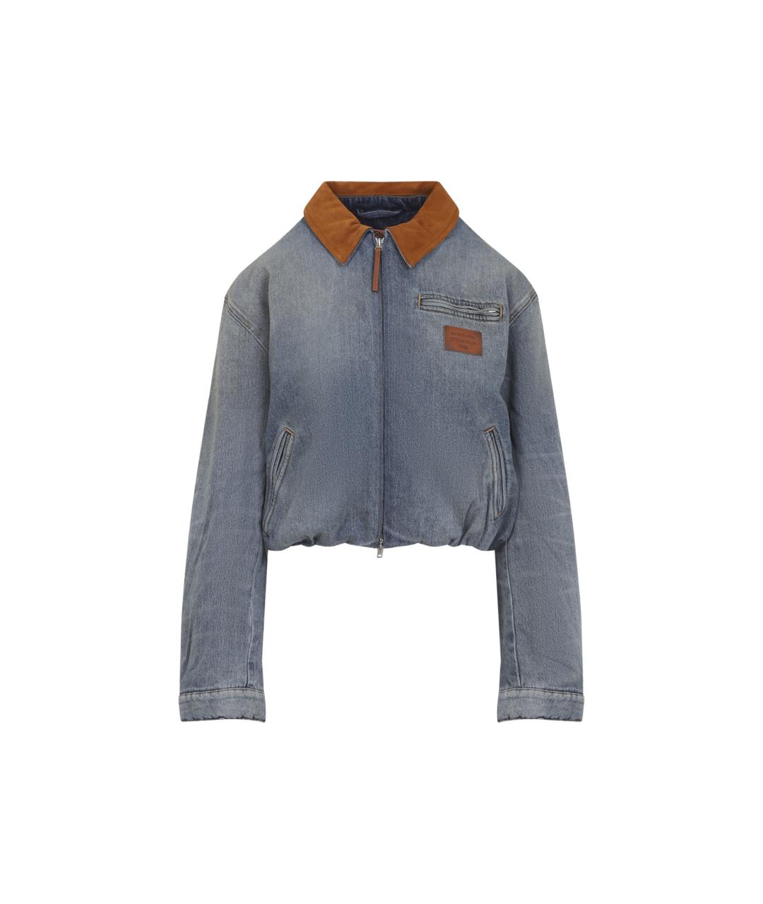 ACNE STUDIOS Синяя хлопковая куртка, фото 1