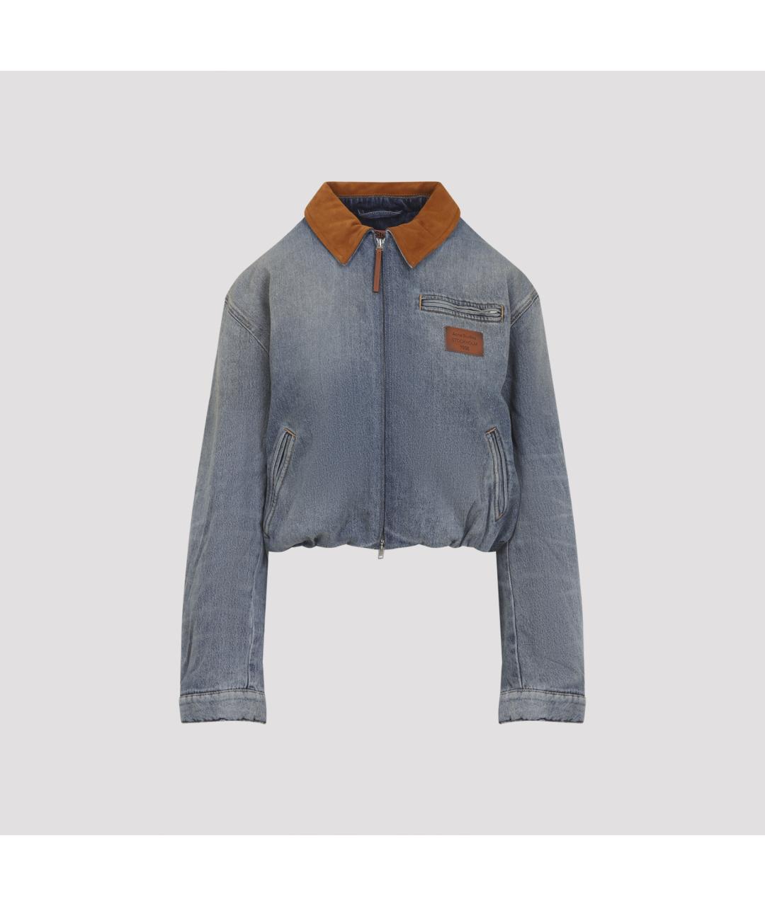 ACNE STUDIOS Синяя хлопковая куртка, фото 2