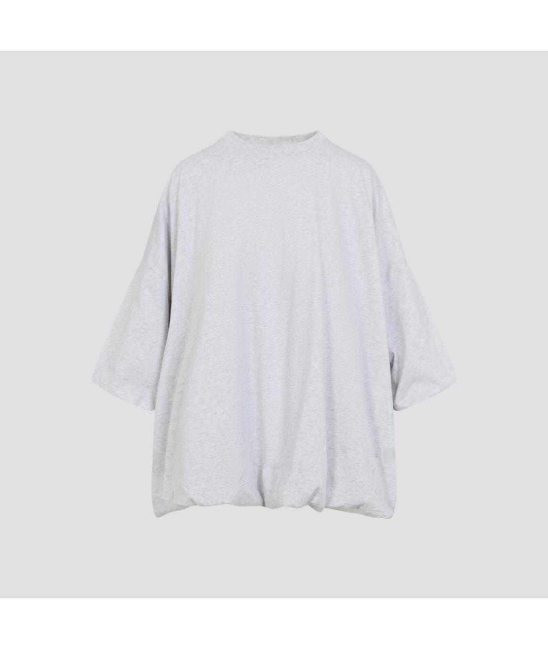 ACNE STUDIOS Серая хлопковая футболка, фото 2