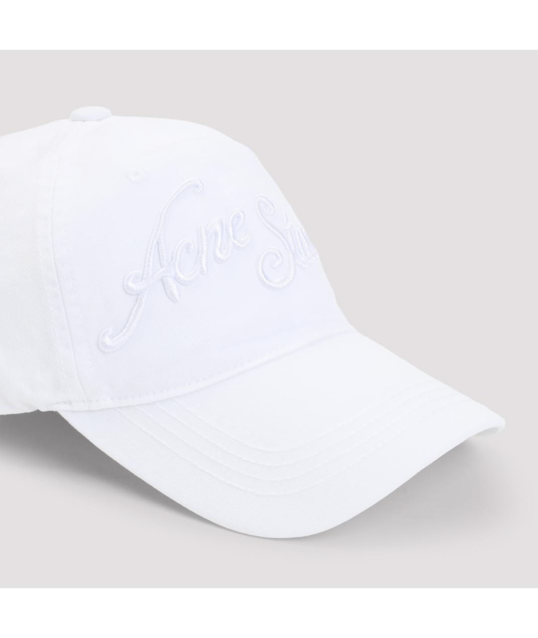 ACNE STUDIOS Белая хлопковая кепка, фото 3