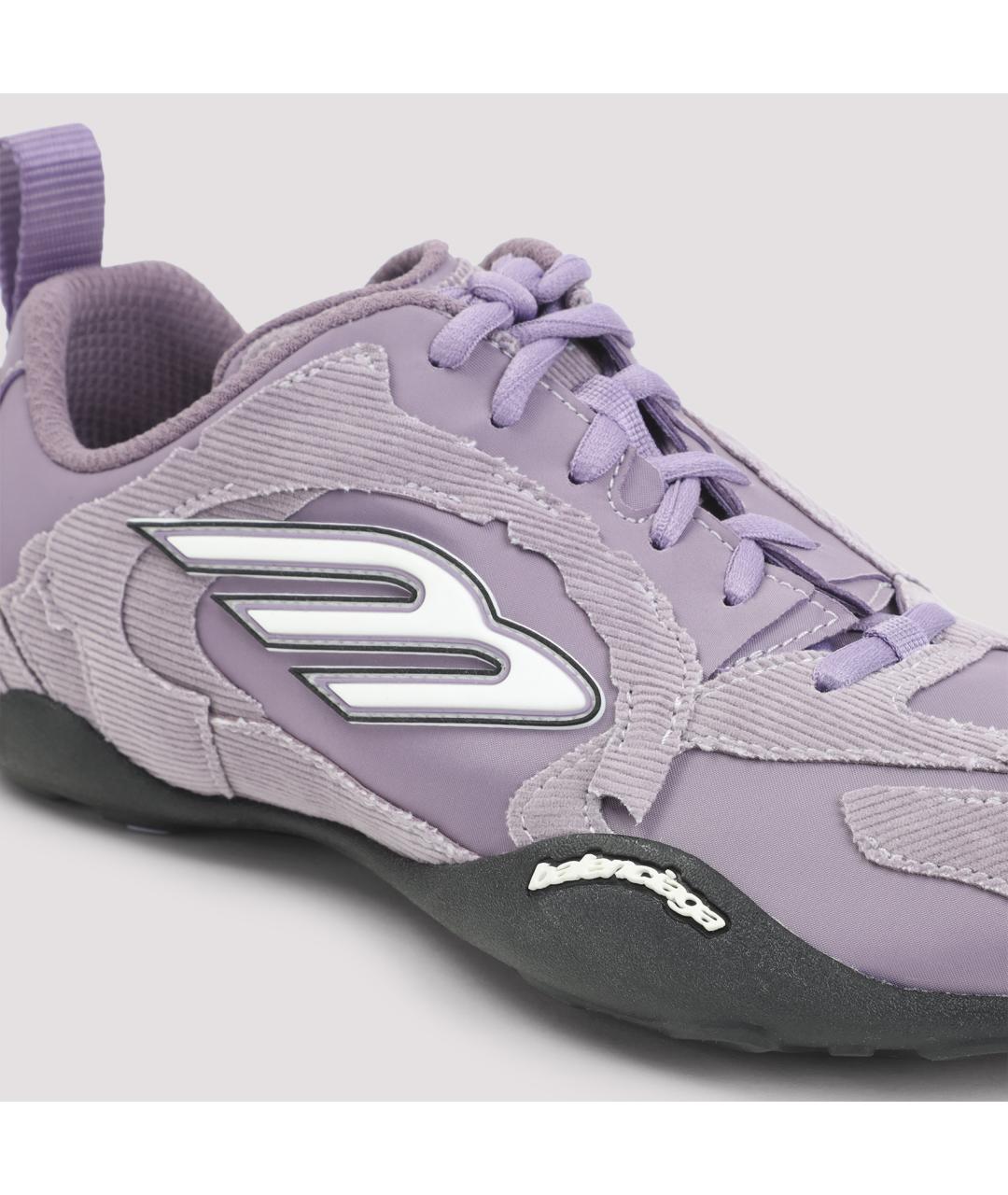 BALENCIAGA Фиолетовые кожаные кроссовки, фото 5