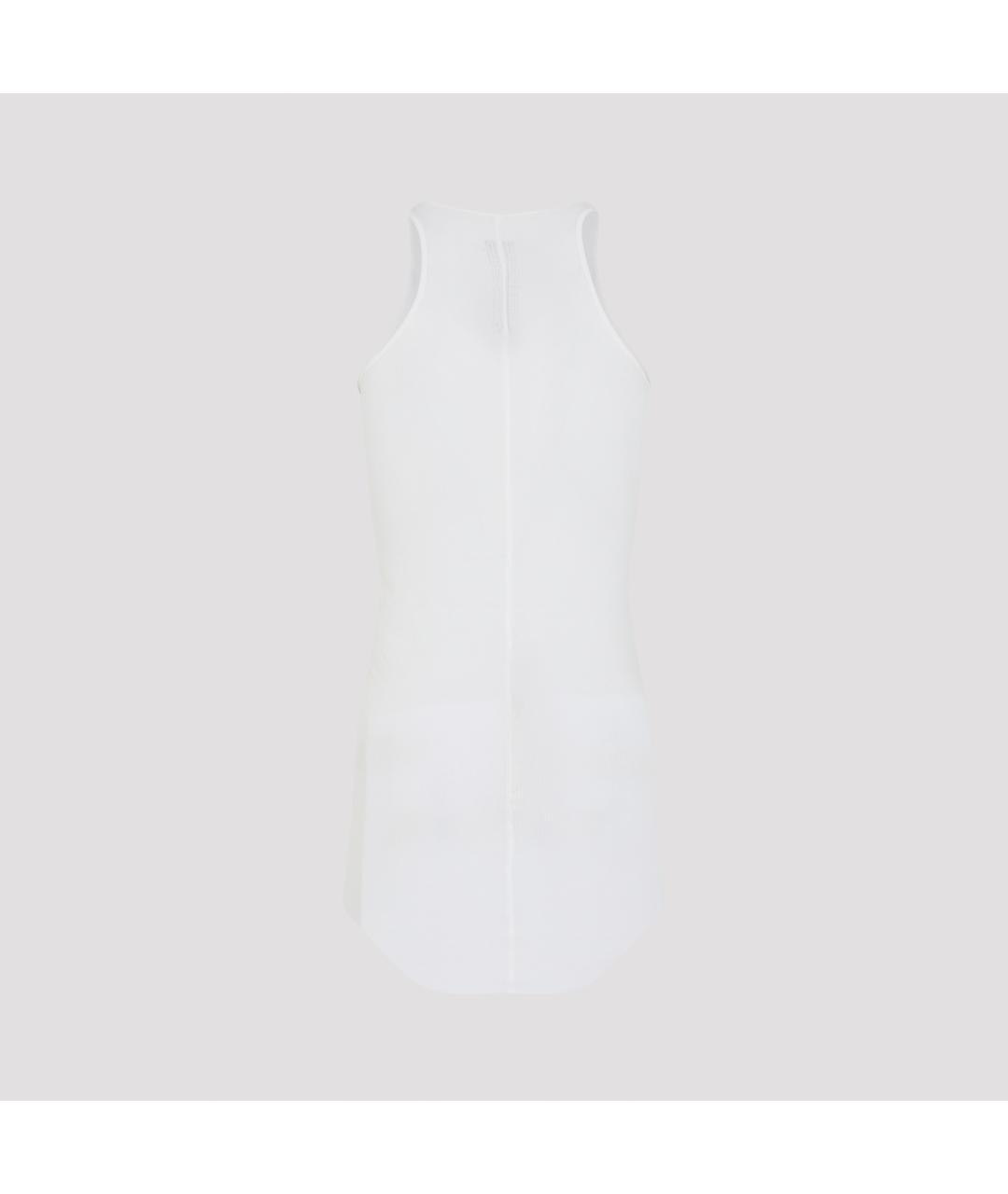RICK OWENS Белая вискозная майка, фото 3
