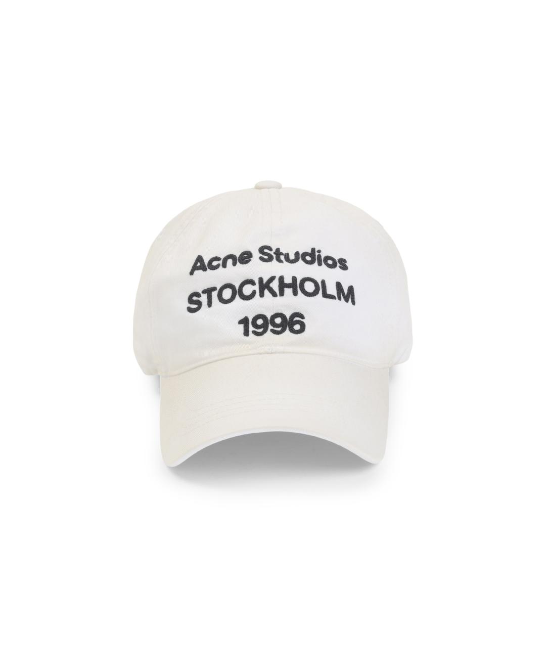 ACNE STUDIOS Белая хлопковая кепка, фото 1
