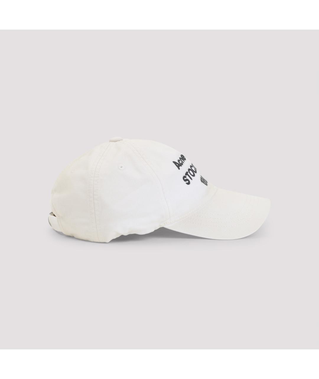ACNE STUDIOS Белая хлопковая кепка, фото 3