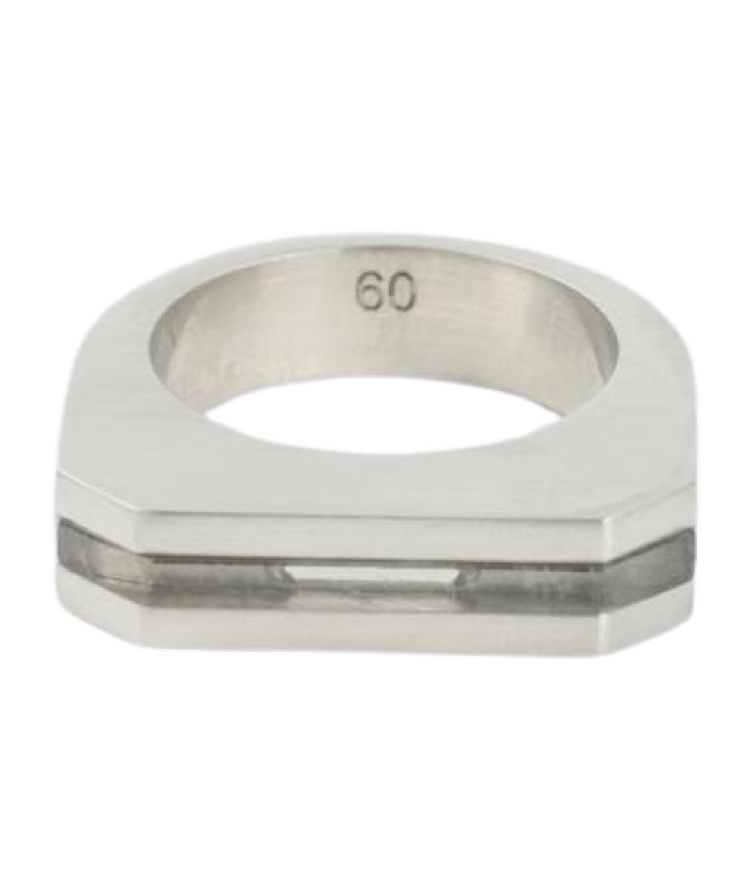 RICK OWENS Серебряное металлическое кольцо, фото 1