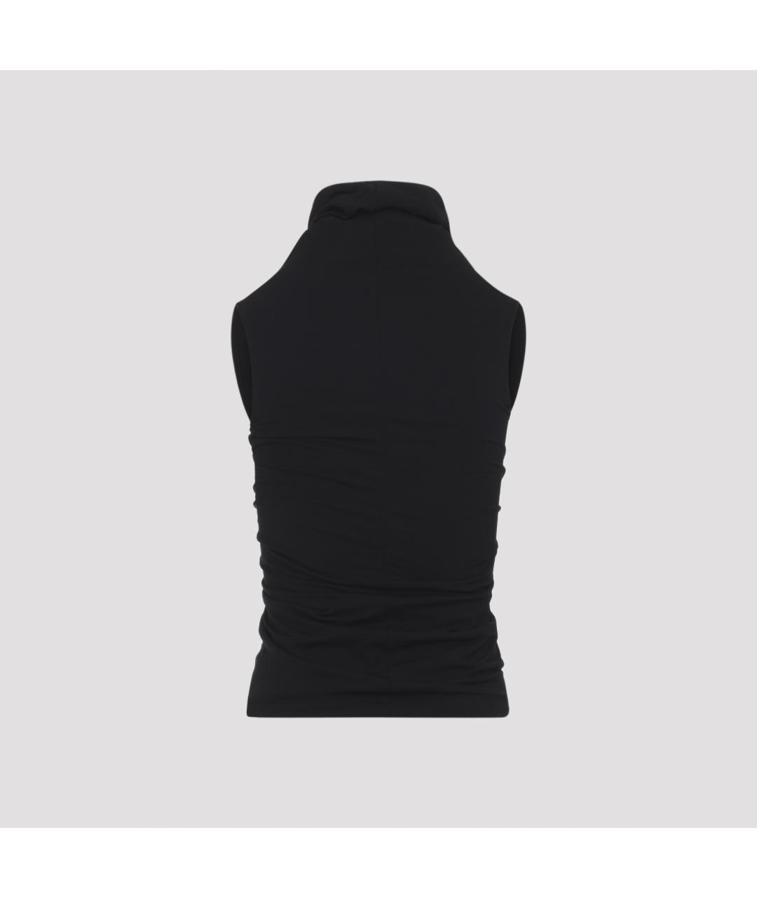 RICK OWENS Черная полиамидовая блузы, фото 2