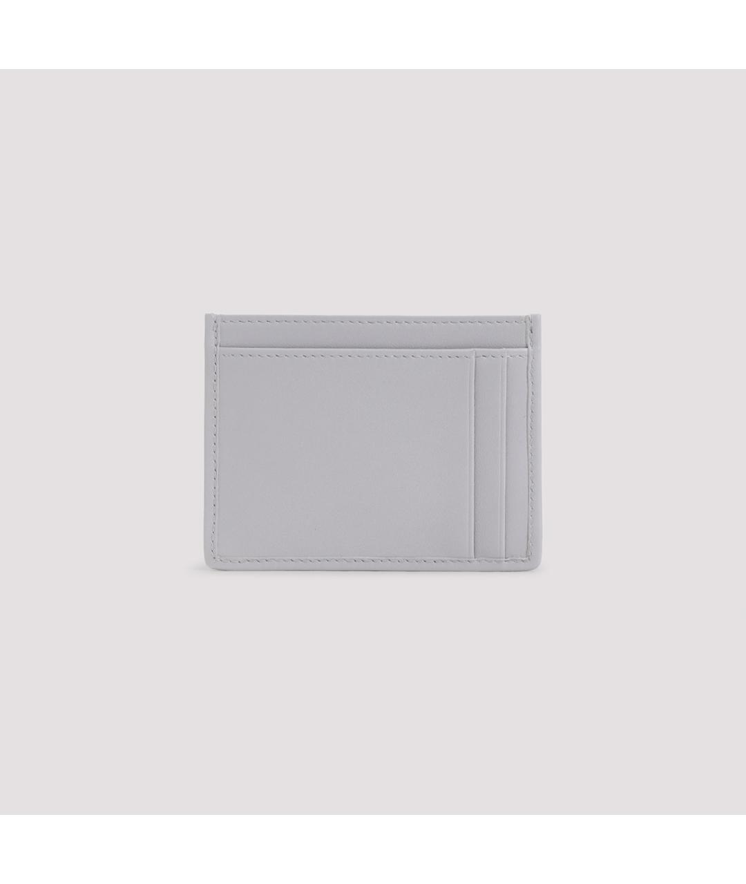 MIU MIU Серый кожаный кардхолдер, фото 2