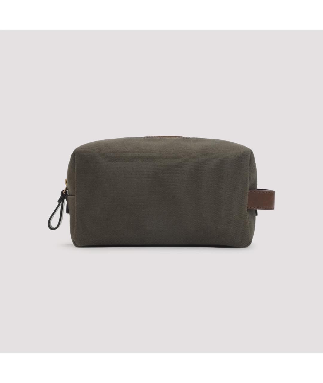 GIORGIO ARMANI Зеленая хлопковая барсетка, фото 4