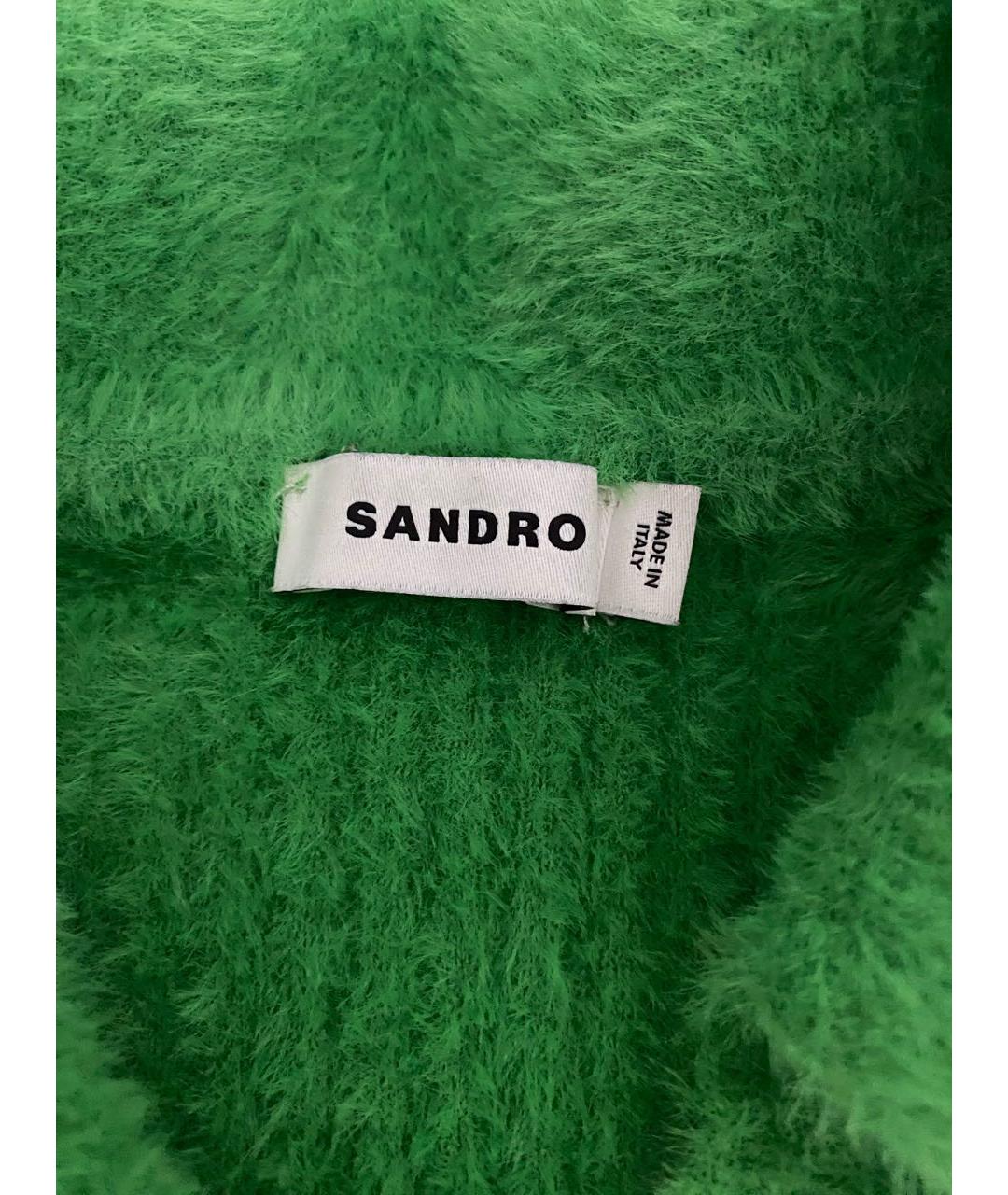 SANDRO Зеленый синтетический джемпер / свитер, фото 5