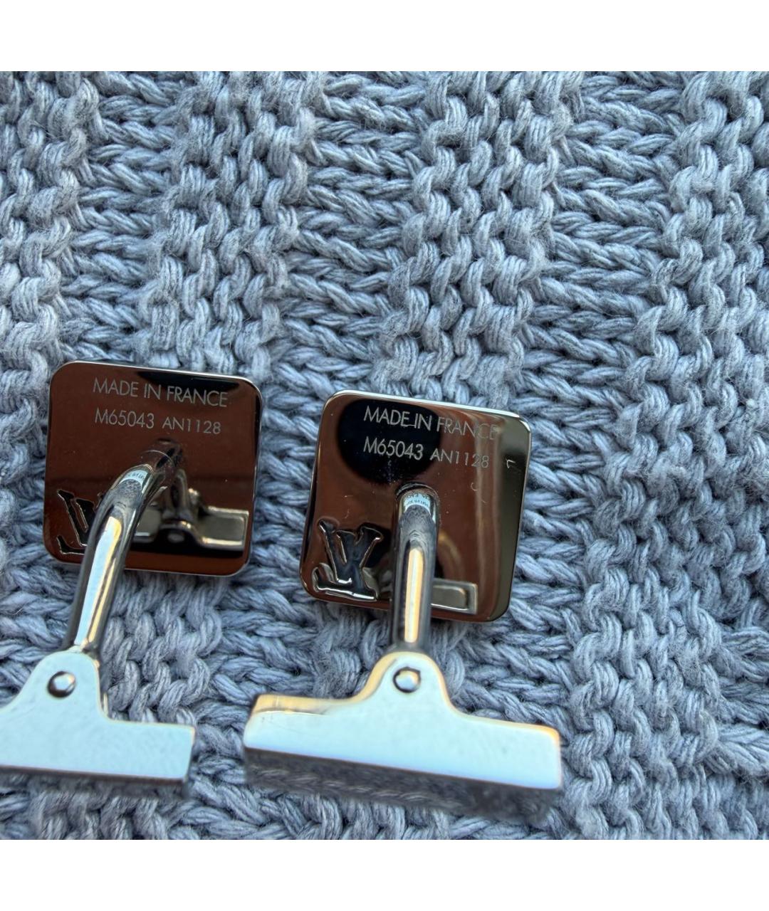 LOUIS VUITTON Серебряные запонки, фото 6