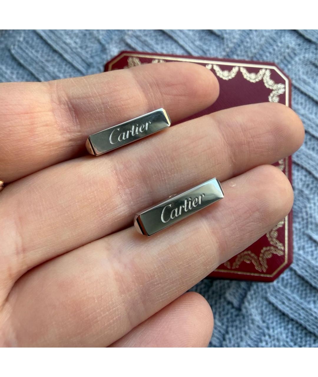 CARTIER Серебряные серебряные запонки, фото 6