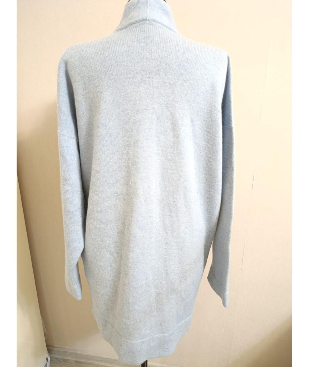 BRUNELLO CUCINELLI Голубой шерстяной кардиган, фото 2