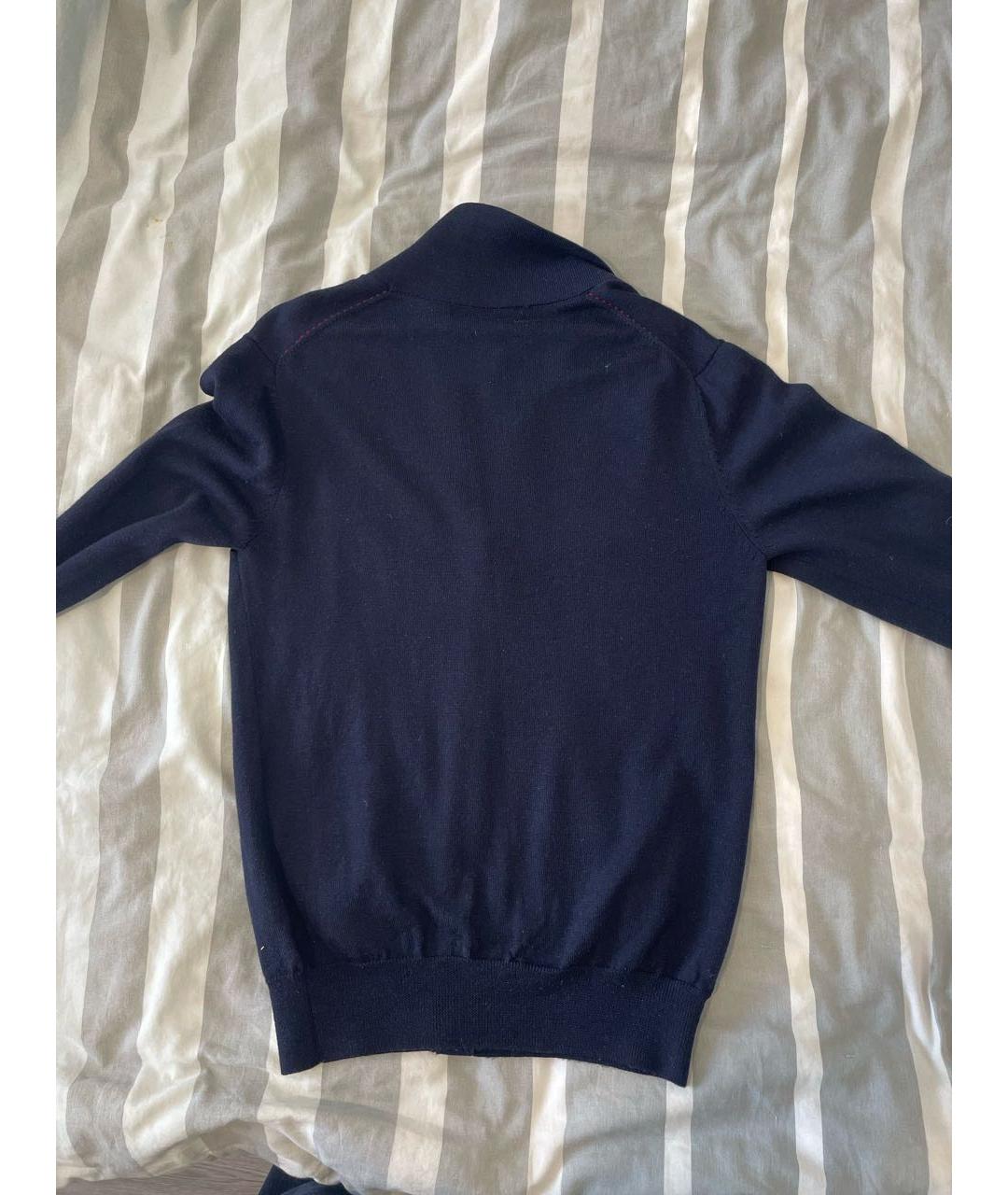 CAROLINA HERRERA Темно-синий шерстяной кардиган, фото 3