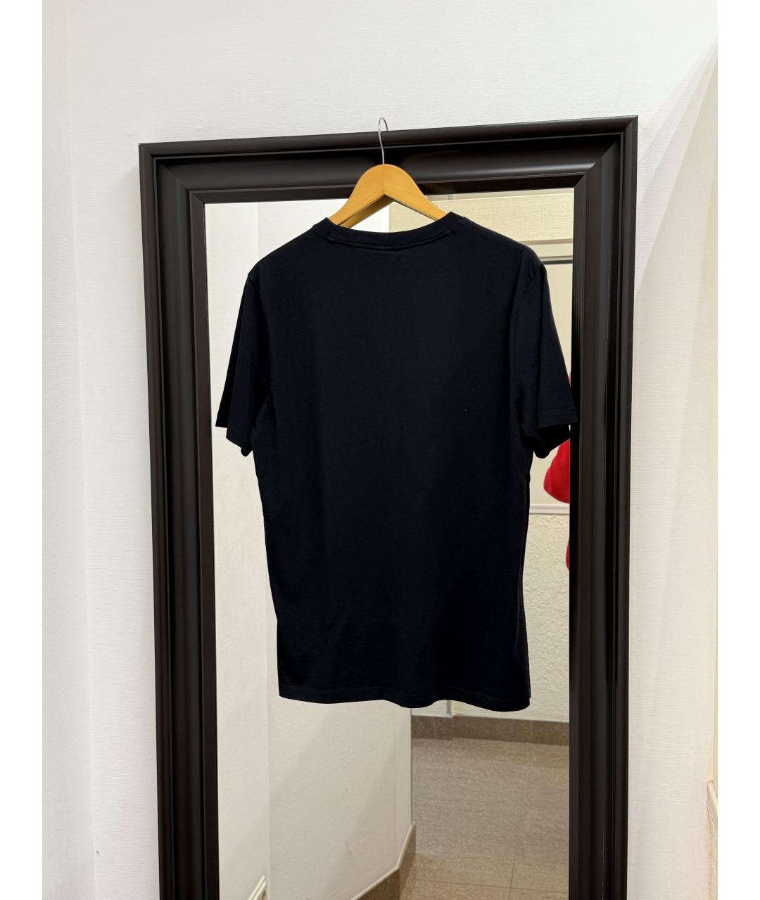 HUGO Черная хлопковая футболка, фото 4
