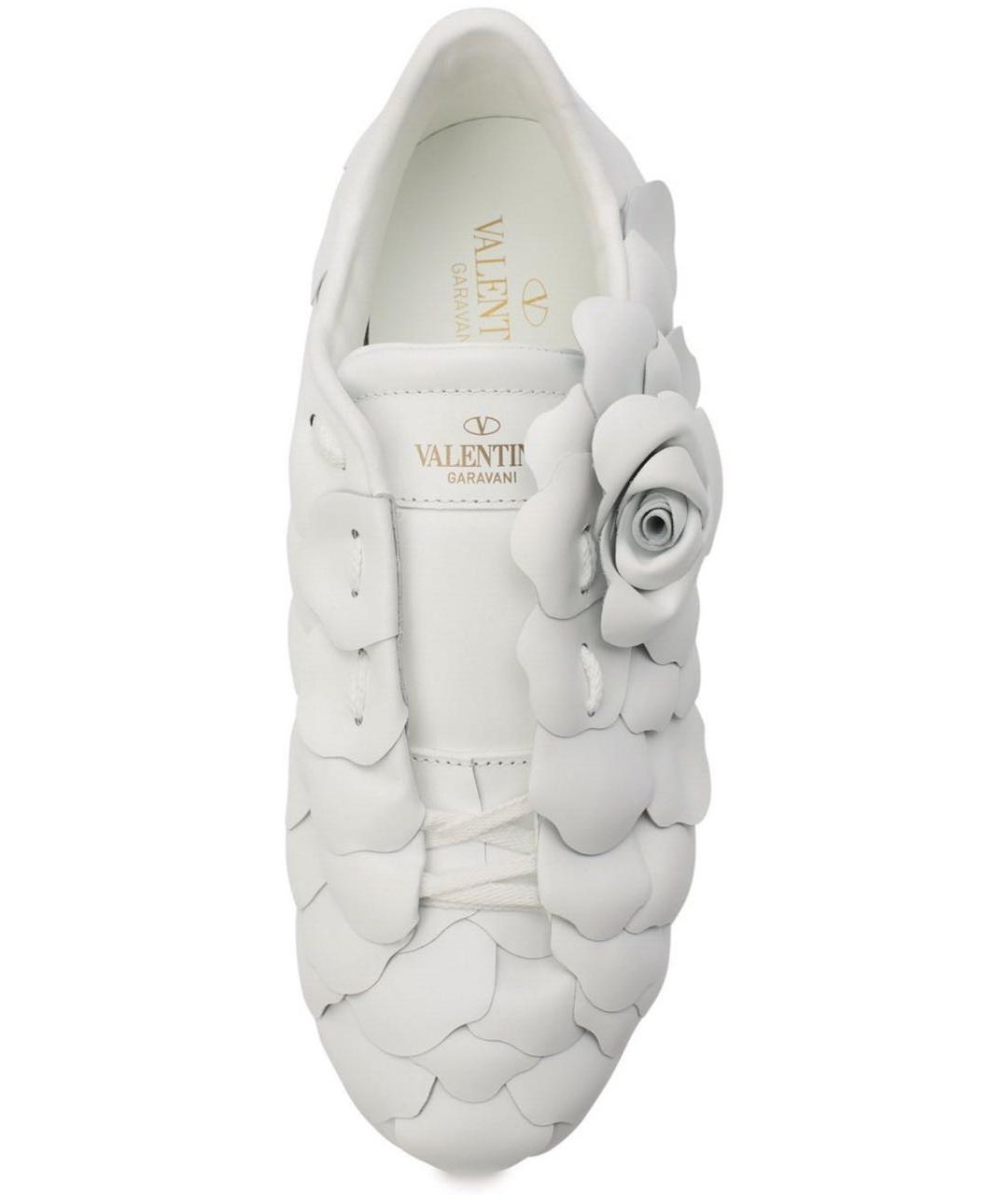 VALENTINO Белые кожаные кроссовки, фото 5