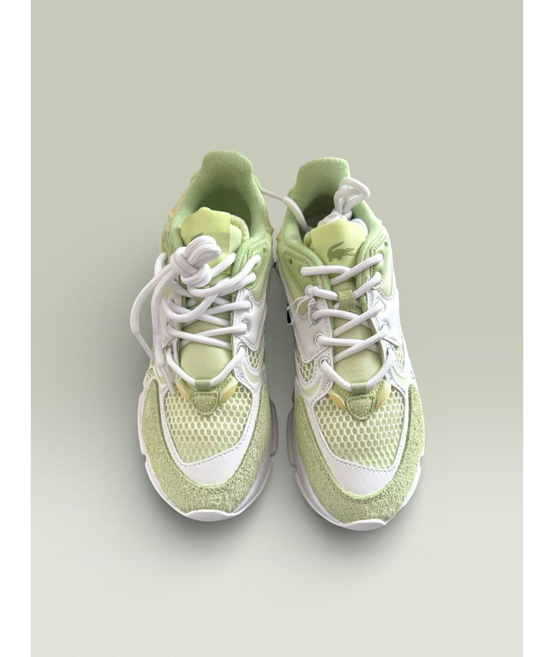 LACOSTE Зеленые замшевые кроссовки, фото 2