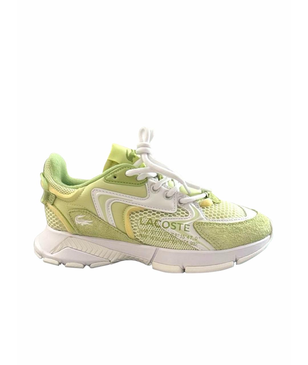 LACOSTE Зеленые замшевые кроссовки, фото 1